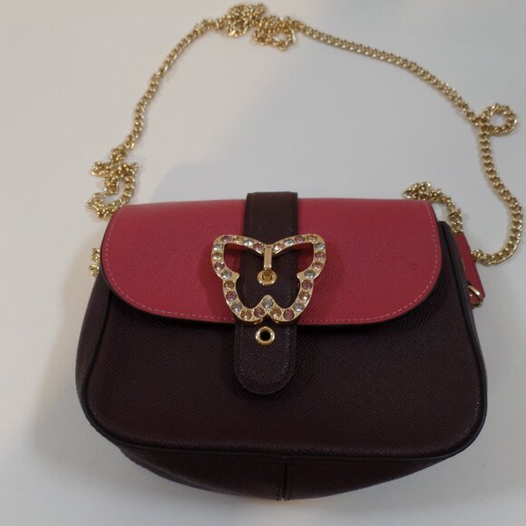 Coach Handbags - Coach Gemma Crossbody Leather Bag In Colorblock Butterfly Buckle